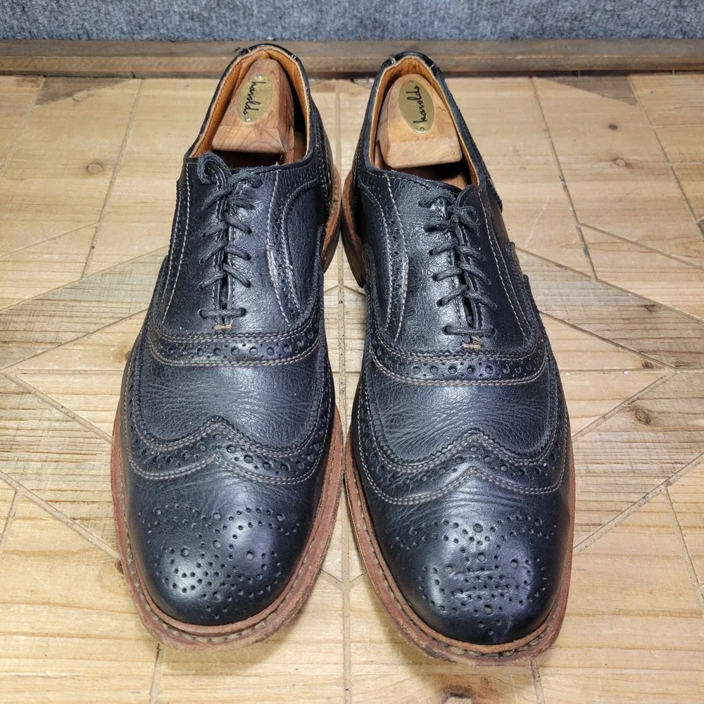 Allen Edmonds Neumok 2.0 Oxford Shoes Mens 9.5 E Brown Leather Wingtip Brogue